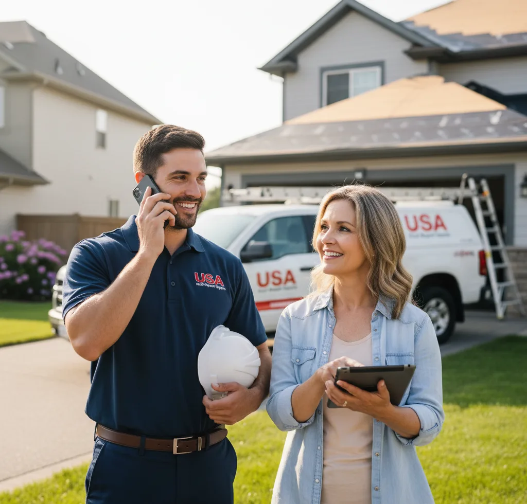 USA Roof Repair Experts customer support in De Pere